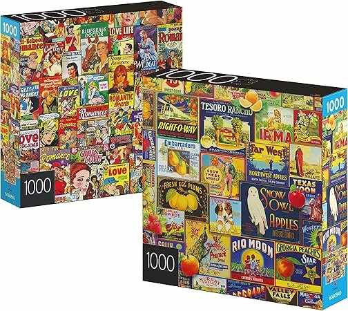 Amazon - 2-Pack Spin Master Games 1000-Piece Jigsaw Puzzles $9.99
